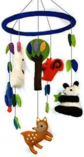 10 Inch Ring Hanging Baby Crib Mobile - Wild Forest