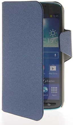 MOONCASE Slim Fit Flip Wallet Card Pouch Stand Leather Case Cover for Samsung Galaxy S4 Active I9295 Sapphire