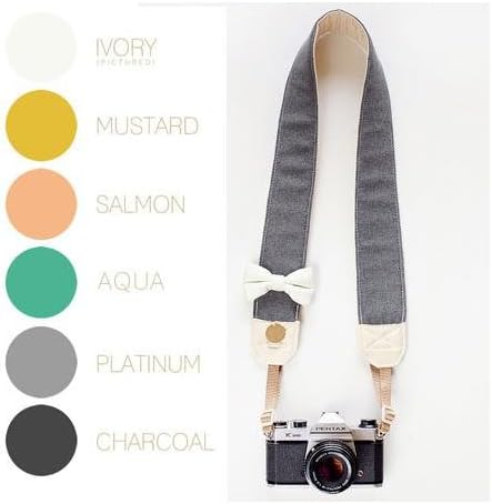 Bloom Theory "All About The Beaus" Fashion Camera Strap, Ivory