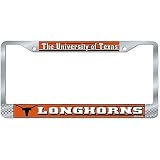 Texas Longhorns NCAA Chrome License Plate Frame