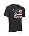 Under Armour Men's Freedom BFL T-Shirt, Black (001)/White, XXX-Large