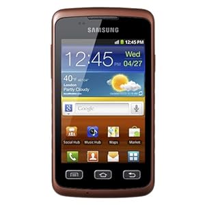 best deal Luxury Watch Samsung GT-S5690L Galaxy Xcover Unlocked Quad-Band 3G GSM Phone with Android OS, 3.15MP Camera, Wi-Fi and GPS - US Warranty - Black/Orange online shop