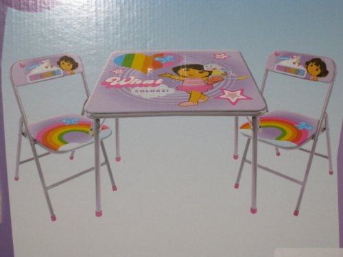 Dora the Explorer Square Table and Chair Set
