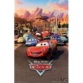 Disney Pixar Cars Famous Movie Poster - NEW 24x36