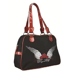 Red Rose Cowgirl Up Rhinestone Tote