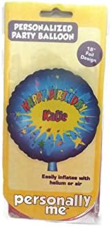 Personalized Party Balloon Decoration Happy Birthday Katie (1 Pack)