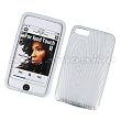 Apple iPod Touch 2nd & 3rd Generation Swirly Line Soft Silicone Skin Protector Silver
