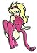 Dean Lee Norton Artist Patch - Sexy Pink Kitty Cat Girl