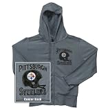 Pittsburgh Steelers - Distressed Helmet Ladies Zip Hoodie