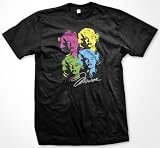 Marilyn Monroe Neon Warhol Design Mens T-shirt, Funny Trendy Hot Neon And Silver Funky Designs Mens Shirt