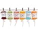 Amazlab Halloween Party Favors , Live Blood of Theme Parties Blood Bag Drink Container Set of 5 IV Bags 11.5 Fl Oz, Halloween Party Cups