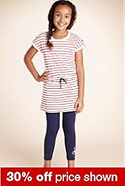 2 Piece Cotton Rich Hello Kitty Stripe Tunic & Legging Outfit