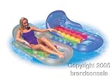 Silver Swimming Pool Float Pool Lounge Chair