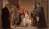 Oil Painting 'Inquisition,before 1872 By Edouard Moyse' Printing On High Quality Polyster Canvas , 20x33 Inch / 51x85 Cm ,the Best Powder Room Decoration And Home Decor And Gifts Is This Vivid Art Decorative Prints On Canvas