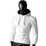 Produkt-Bild: Basic Shirt Hoodie Wei&szlig; L