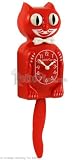 Kitty Kat Kit Kat Pendulum Clock Tail Wags Eyes Roll