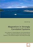 Magnetism in Strongly Correlated Systems: Spin Waves in Striped Phases and Checkerboard Phases, Quantum Monte Carlo Study of Spin Systems, and Antiferromagnet with Ring Exchange