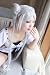 Sailor Moon Princess Serenity silver white cosplay wig /100CM long+ free white wigcap
