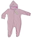 Organics for Kids Hoody Romper 0-3 months Pink
