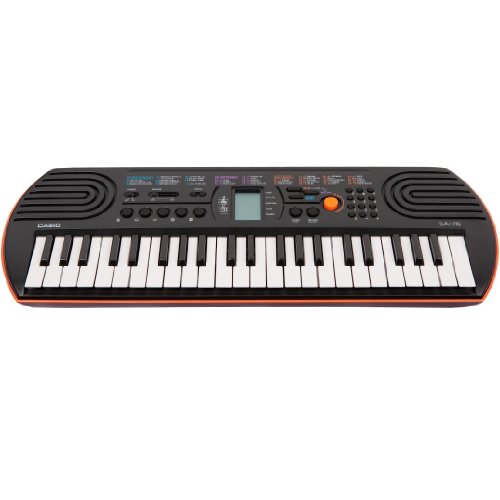 Casio SA-76 44 Key Mini Keyboard, Orange
