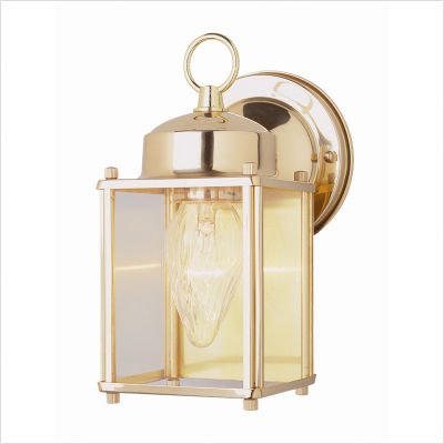 Trans Globe Lighting 4045 BN 9-Inch 1-Light Outdoor Down Wall Lantern, Brushed Nickel