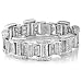 Iced Out Silver CZ 8 20mm Men's Bracelet