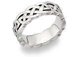 Carys Celtic Knot Platinum Wedding Band