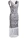 Vijiv Long Prom 1920s Vintage Fringe Sequin Art Nouveau Deco Flapper Dress