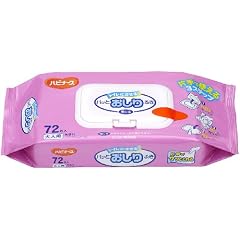 ハビナース トイレに流せるパッとおしりふき 72枚入