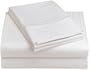 Renaissance Collection 600-Thread-Count Woven Cotton Stripe King Sheet Set, White