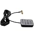 HitCar SMA Male Plug GPS Active Antenna Aerial Connector Cable for Dash DVD Head Unit Stereos (Right Angle Plug)