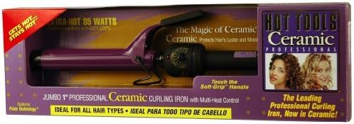 Hot Tools Jumbo 1 Inch Professional Ceramic Curling Iron with Multi-Heat Control Model No. 2181