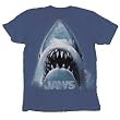 Jaws Shark Head Navy T-Shirt Tee