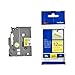 Brother TZeS631 Original P-Touch Label Tape - 1/2 x 26.2 ft (12mm x 8m) Black on Yellow