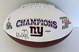 Antrel Rolle Autographed New York Giants SB XLVI Champions Logo Football JSA - Autographed College Footballs