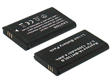 3.70V,1300mAh,Li-ion, Replacement Camcorder Battery for SAMSUNG SMX-C10, Compatible Part Numbers: IA-BH130LB