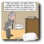 Rich Diesslins Famous People Places Books Cartoons - Young Einstein School Problem - Mouse Pads