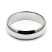 14K White Gold Men's & Women's Wedding Bands 5mm light half round