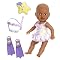 Baby Born Magic Bubbles N Swim Baby Doll - African-American Girl