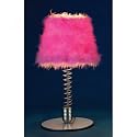 LumiSource Wiggle Table Lamp, Pink Shade
