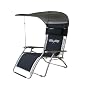 Zero Gravity Lounge Chair Extra Wide with checkered flag insignia- Undercover Sunshade Included!!!