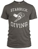 Vintage Distressed Starbuck Diving Tri-Blend T-Shirt