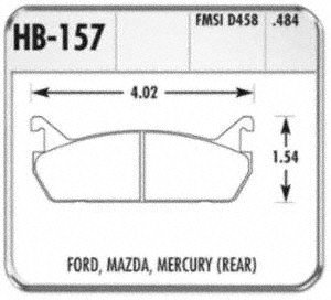 Hawk Performance HB157F484 Brake Pads - BRAKE PADS-HPS-FORD MAZ