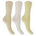 Womens/Ladies Wide Fit Diabetic Socks With Easytop Comfort Grip (Pack Of 3)