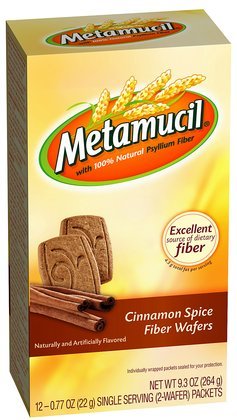 Metamucil Fiber Wafers, Cinnamon Spice, 12X2 (Pack of 5)