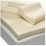 Sleep Studio 3-Inch Ventilated Memory Foam Mattress Topper with Contour Pillows