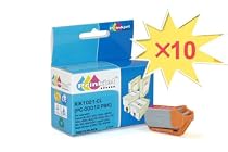 10 Replacement for CANON BJ, BJC Series & Apple Color Style Writer Series Inkjet Cartridge - Color: Photo Black