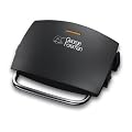 George Foreman 14182 4-Portion Family Grill and Melt in Black
