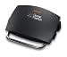 George Foreman 14182 Grill & Melt Black with sloped grill design and vertical storage - cooks up to 4 portions