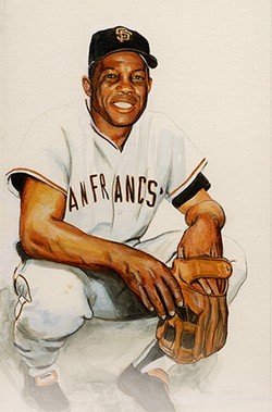 Willie Mays San Francisco Giants Small Giclee